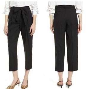 J.Crew Collection Tie Waist Pants In Black Size 14